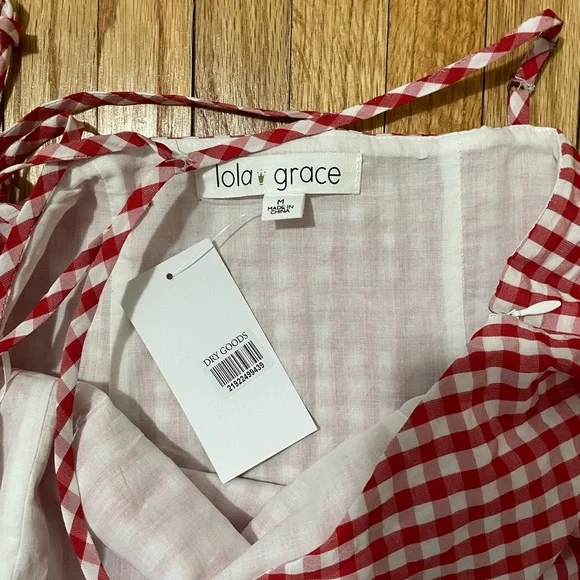 DRY GOODS Red & White Plaid Dress - Picture 7 of 12